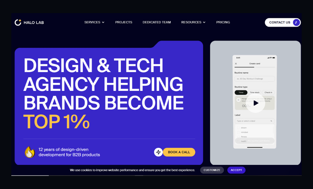 halo lab Top UX/UI Design Agencies