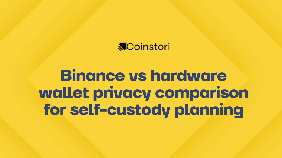 Binance vs hardware wallet privacy comparison for self-custody planning