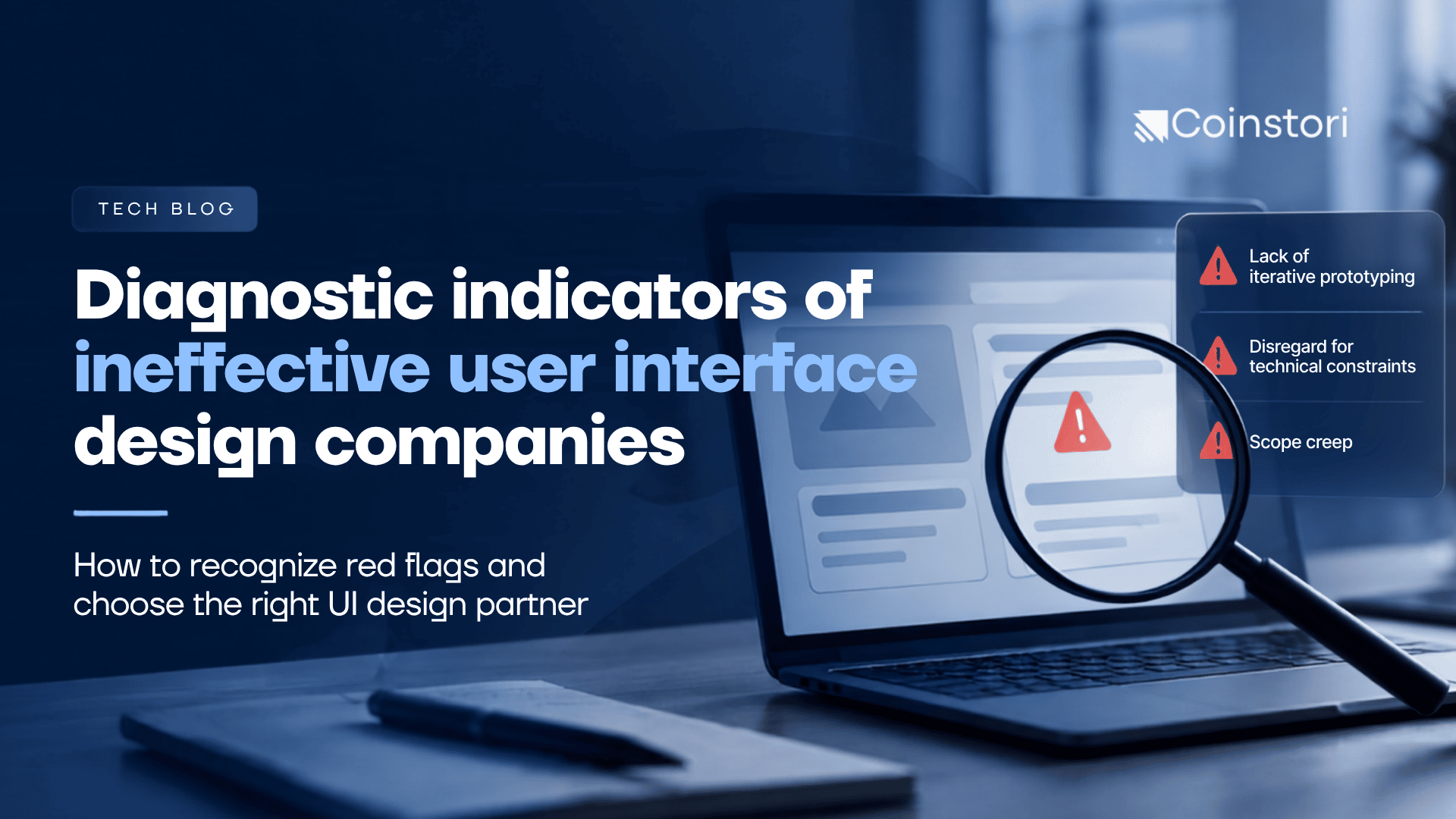 Diagnostic indicators of ineffective user interface design companies