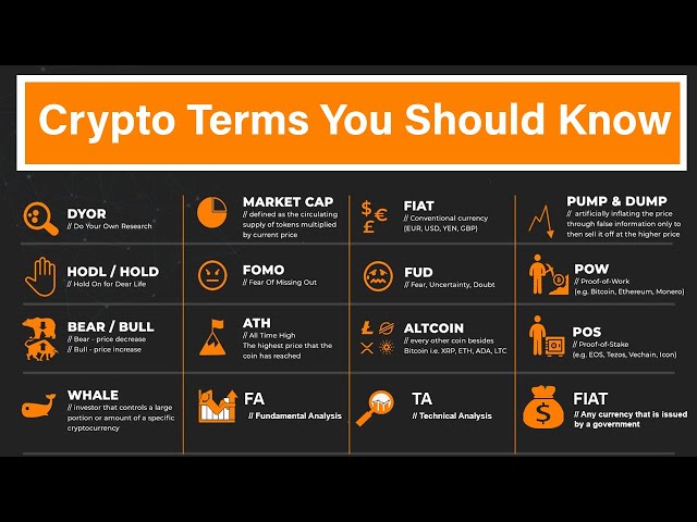Top Crypto Terms You Should Know - Crypto Trading Terms and Cryptocurrency Terminology For Beginners